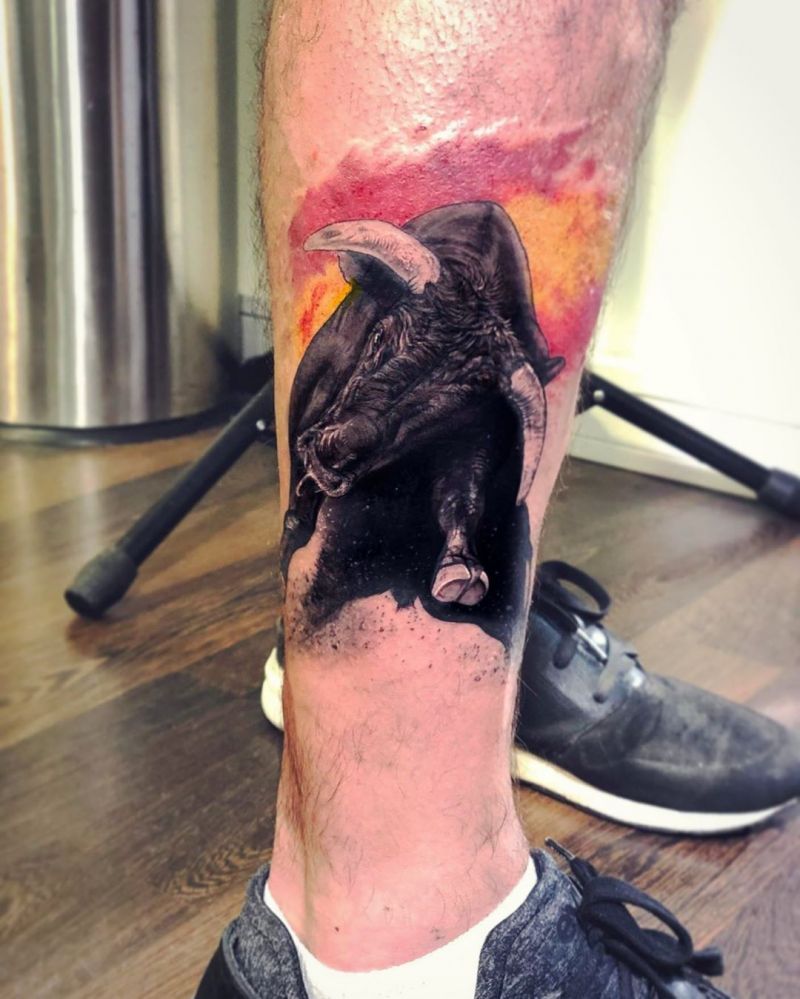 30 Pretty Bull Tattoos You Will Love