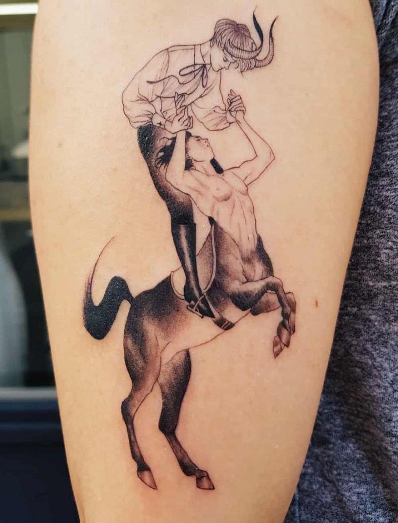 30 Pretty Centaur Tattoos Improve Your Temperament