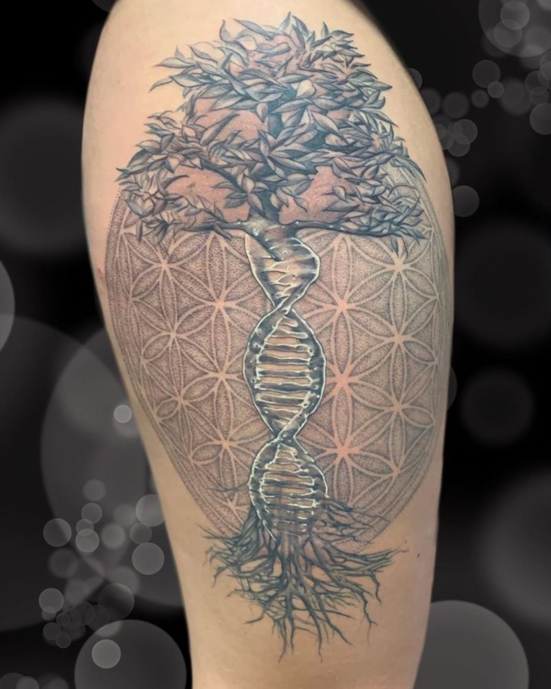 30 Pretty Flower of Life Tattoos Let You Be Kind to Life