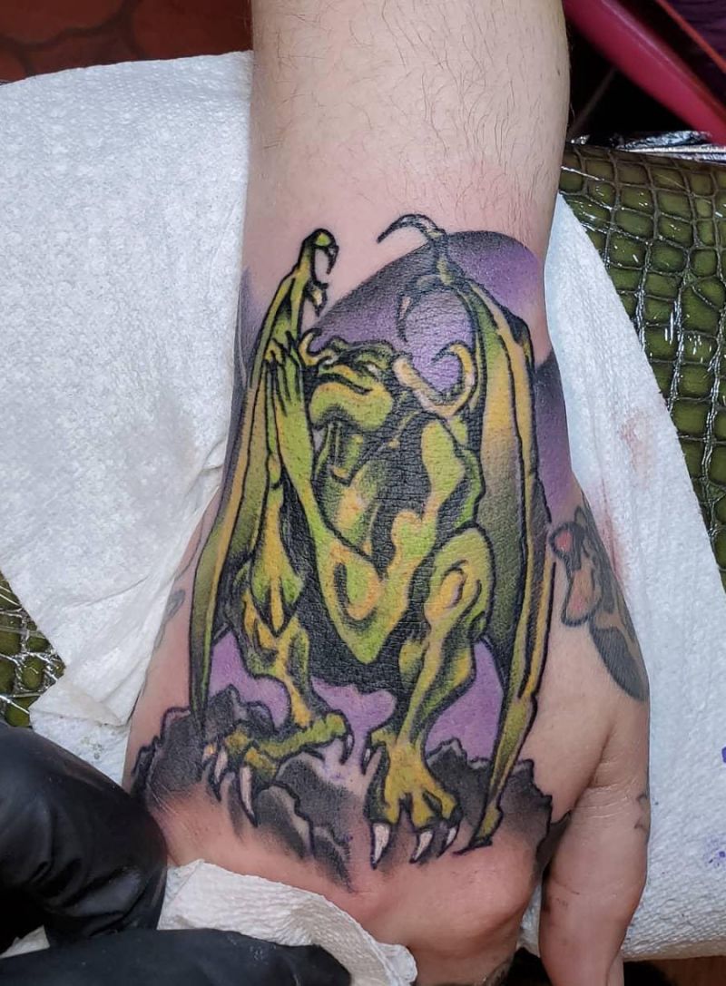 30 Pretty Gargoyle Tattoos for Inspiration