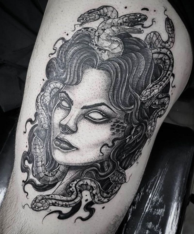 30 Pretty Gorgon Tattoos You Will Love