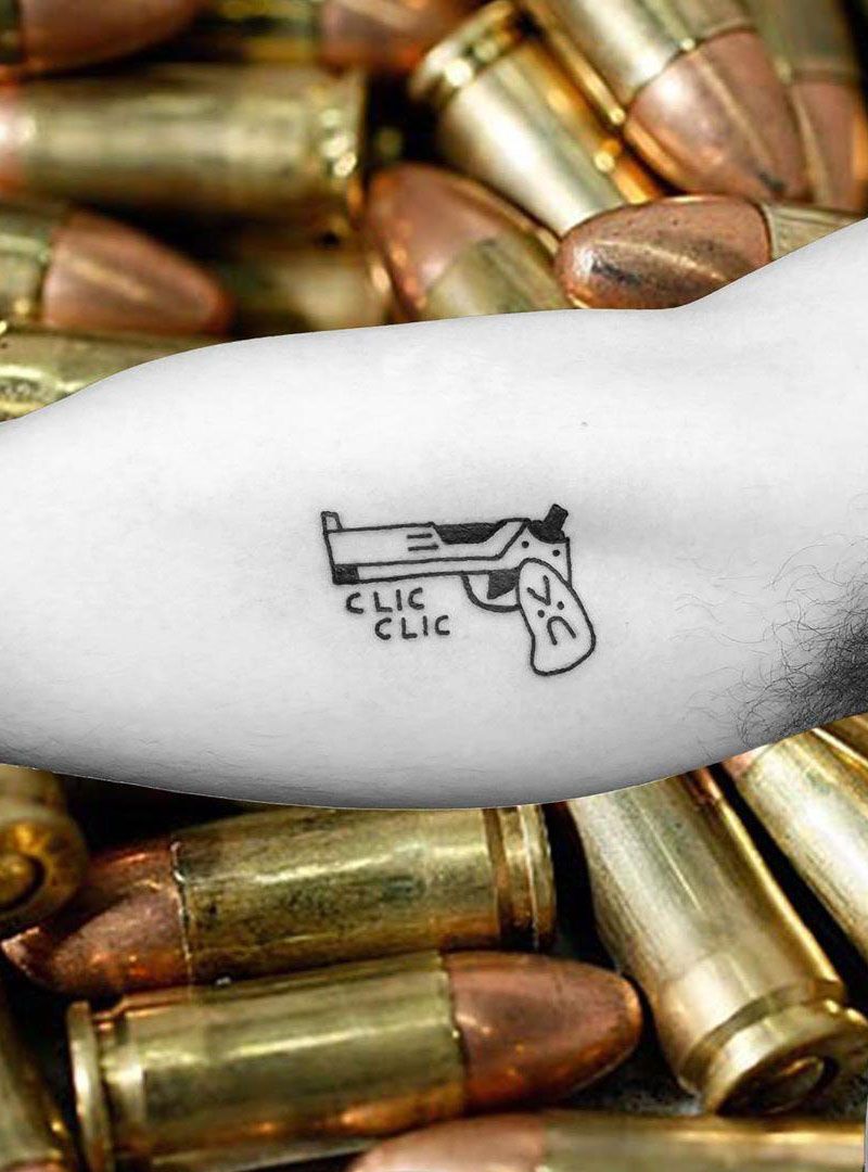 30 Pretty Gun Tattoos Enhance Your Personality