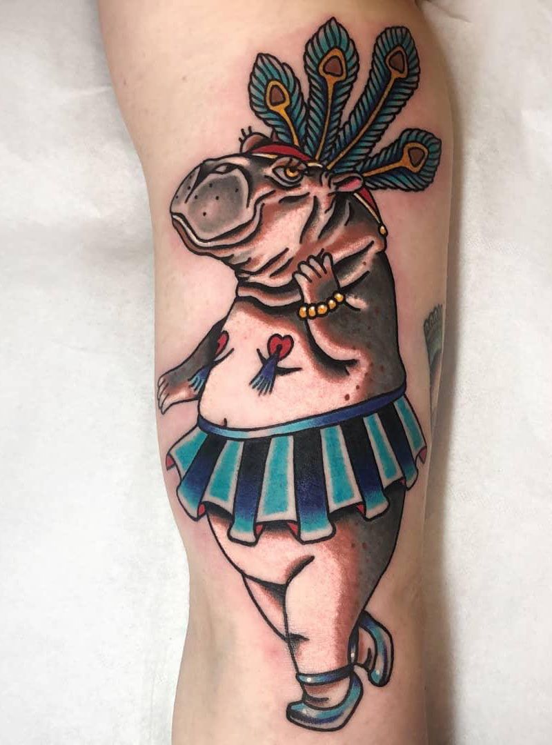 30 Perfect Hippo Tattoos Make You Attractive