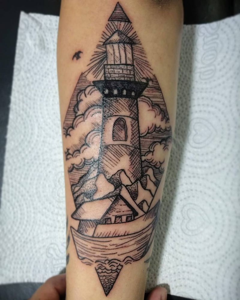 30 Stunning Lighthouse Tattoos Enhance Your Personality