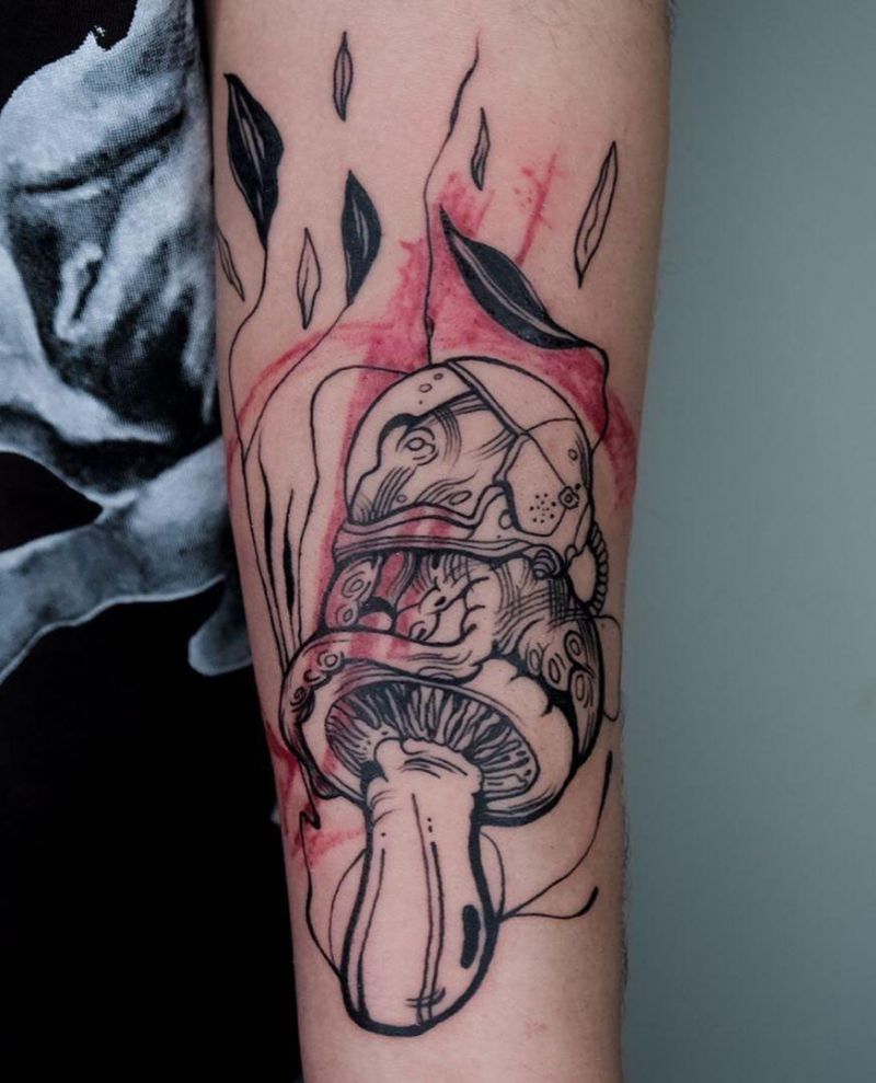 30 Pretty Mushroom Tattoos Improve Your Temperament