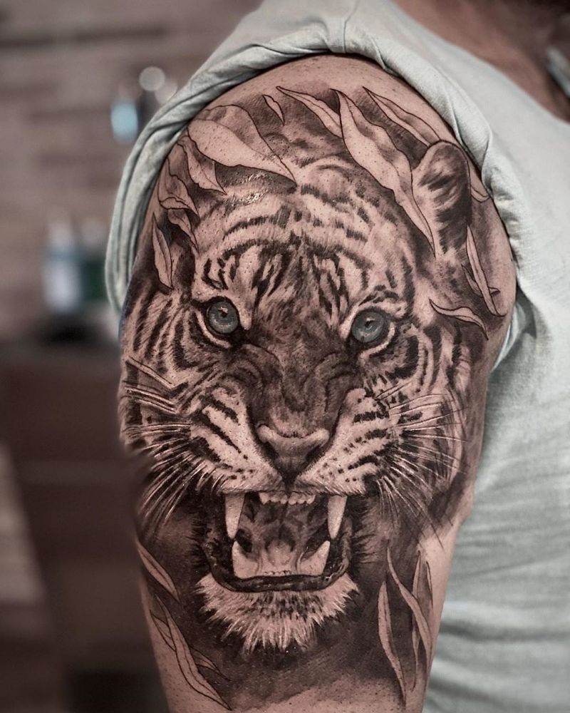 30 Pretty Tiger Tattoos Improve Your Temperament