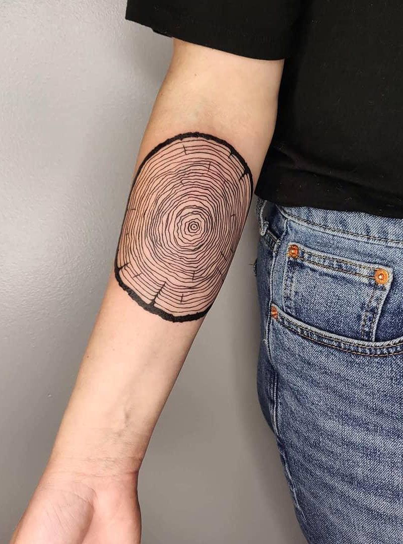 30 Pretty Tree Ring Tattoos Make You Beautiful Forever