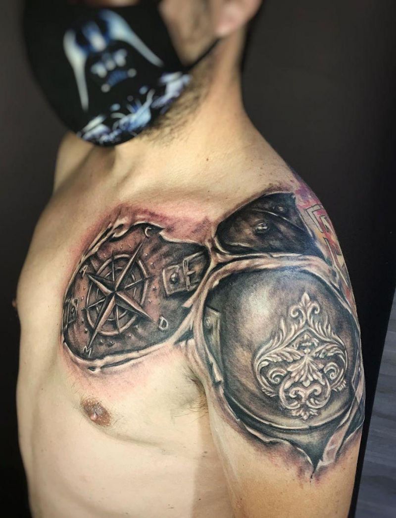 30 Pretty Armor Tattoos Show Your Personality