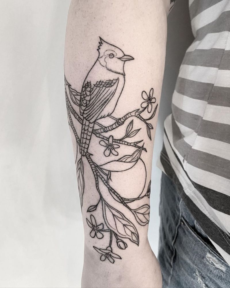 30 Pretty Bluejay Tattoos You Must Try