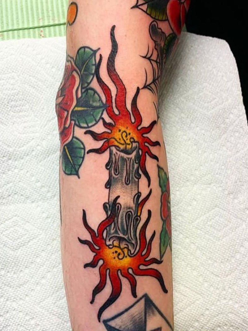 30 Pretty Candle Tattoos You Shouldn't Miss