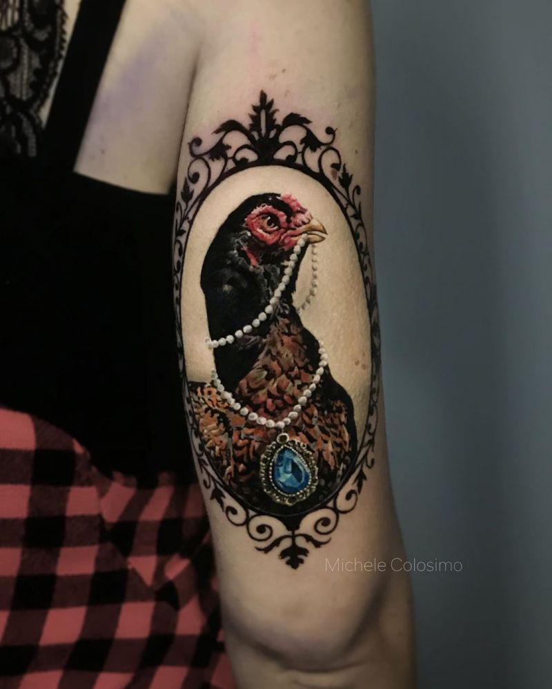 30 Cute Chicken Tattoos to Inspire You