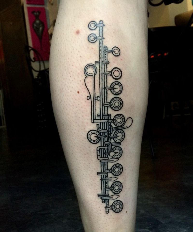 30 Pretty Flute Tattoos Show Your Temperament