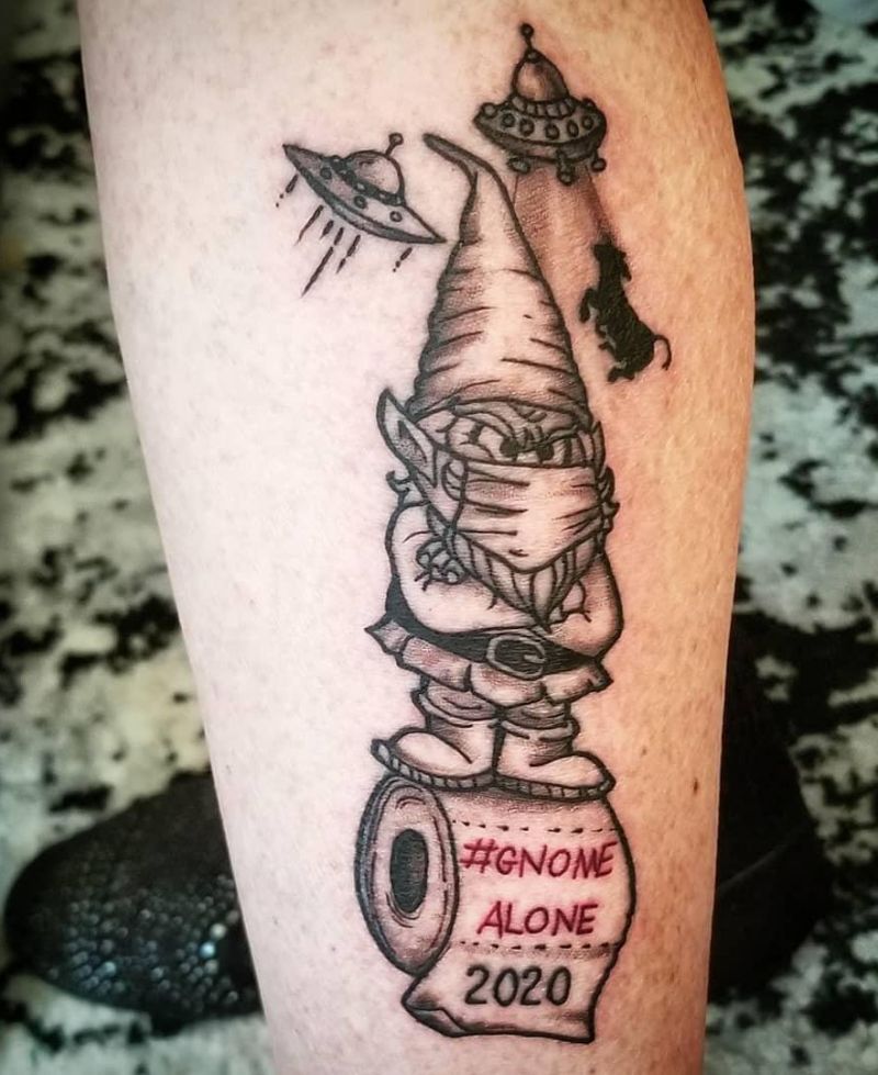 30 Cute Gnome Tattoos You Will Love