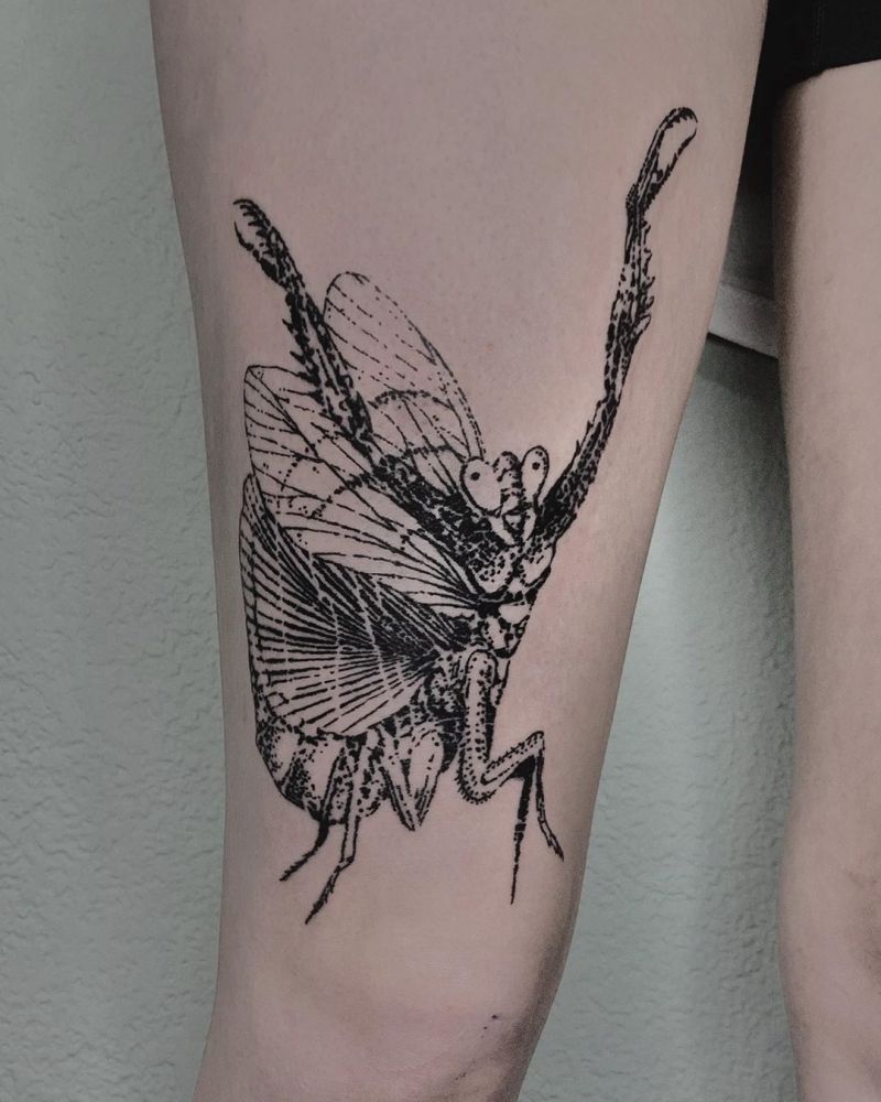 30 Pretty Mantis Tattoos You Will Love