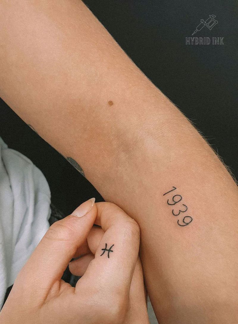 30 Pretty Number Tattoos You Will Love