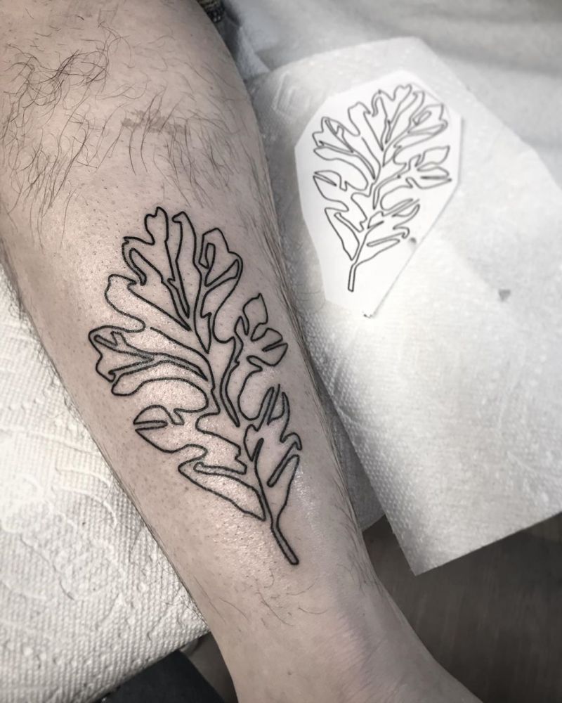 30 Pretty Oak Leaf Tattoos Make You Attractive