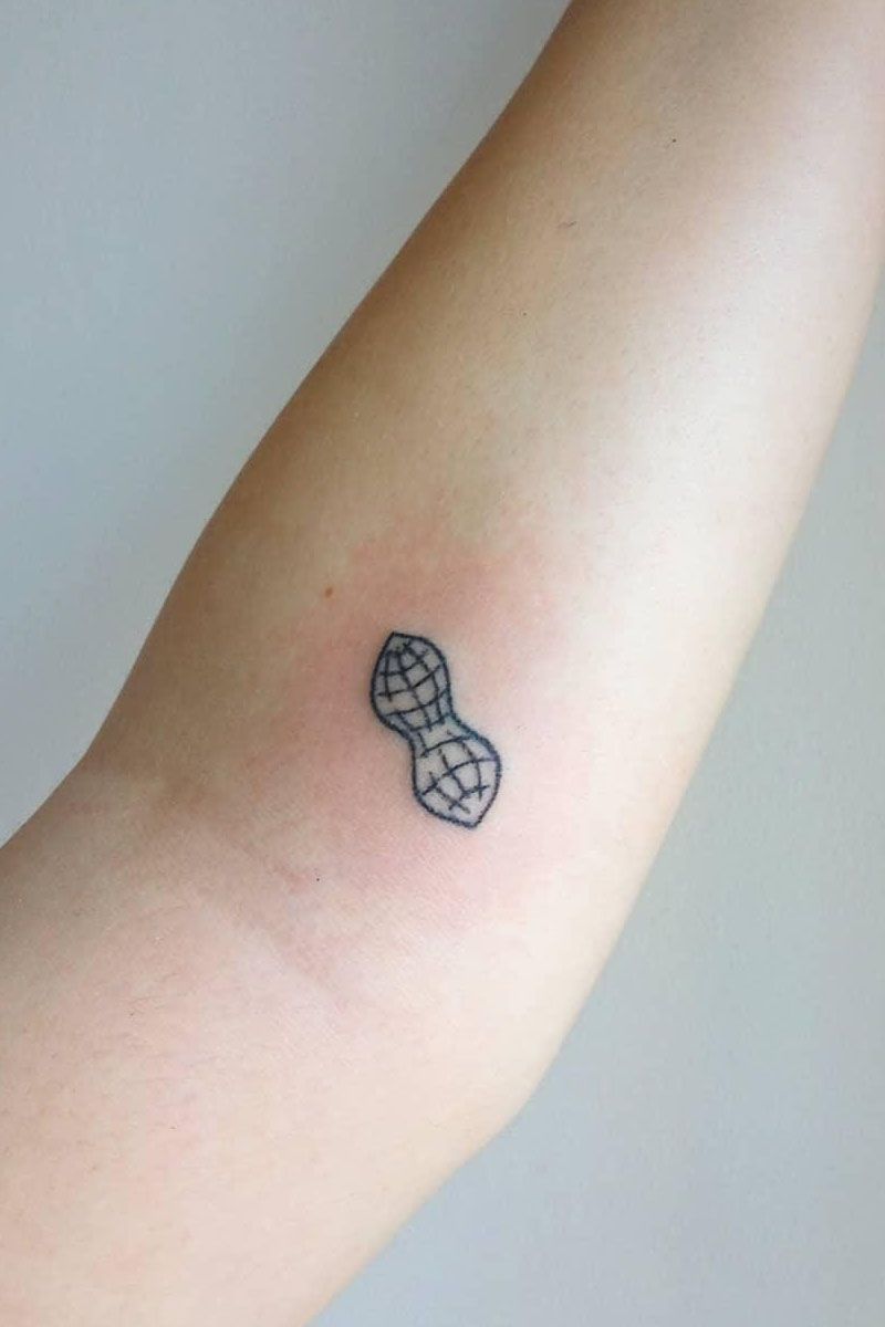 30 Cute Peanut Tattoos You Will Love