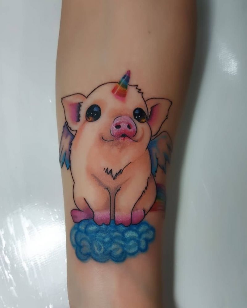 30 Cute Pig Tattoos You Will Love