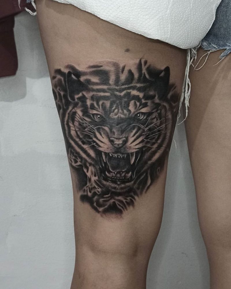 30 Pretty Tiger Tattoos Improve Your Temperament