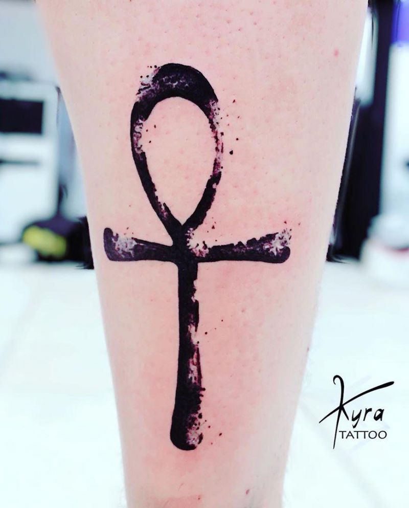 30 Pretty Ankh Tattoos to Inspire You