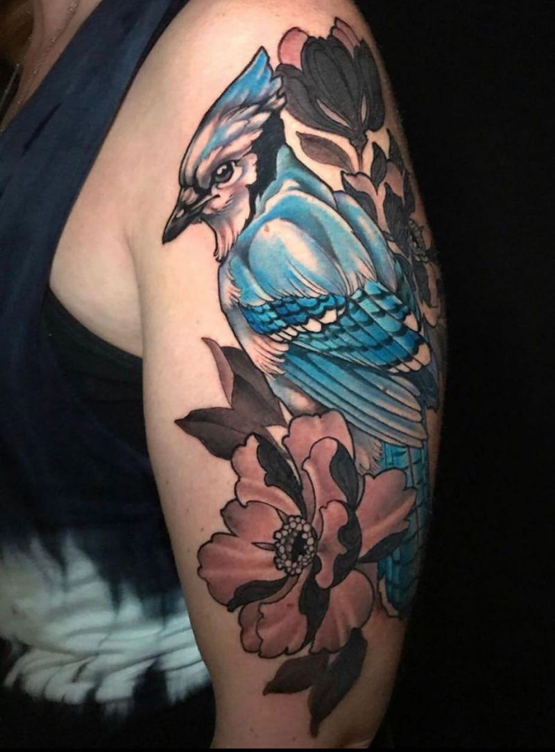 30 Pretty Bluejay Tattoos You Must Try