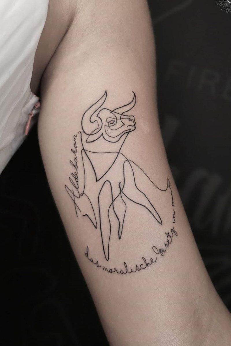 30 Pretty Bull Tattoos You Will Love