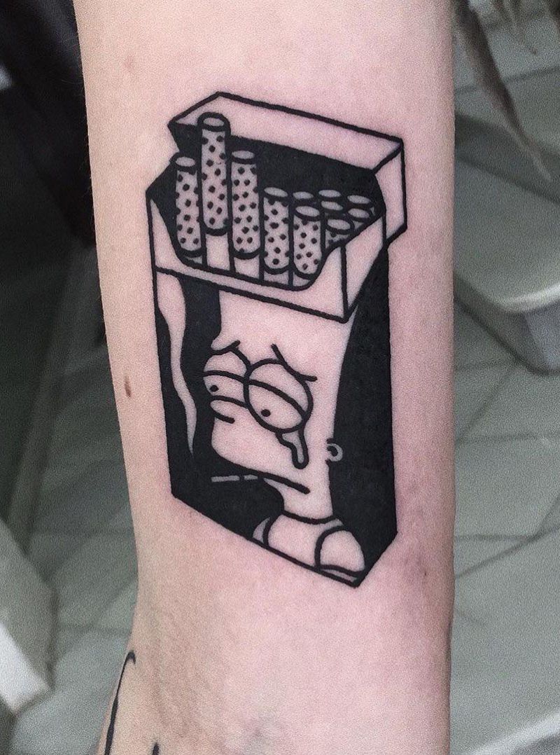 30 Pretty Cigarette Tattoos You Will Love