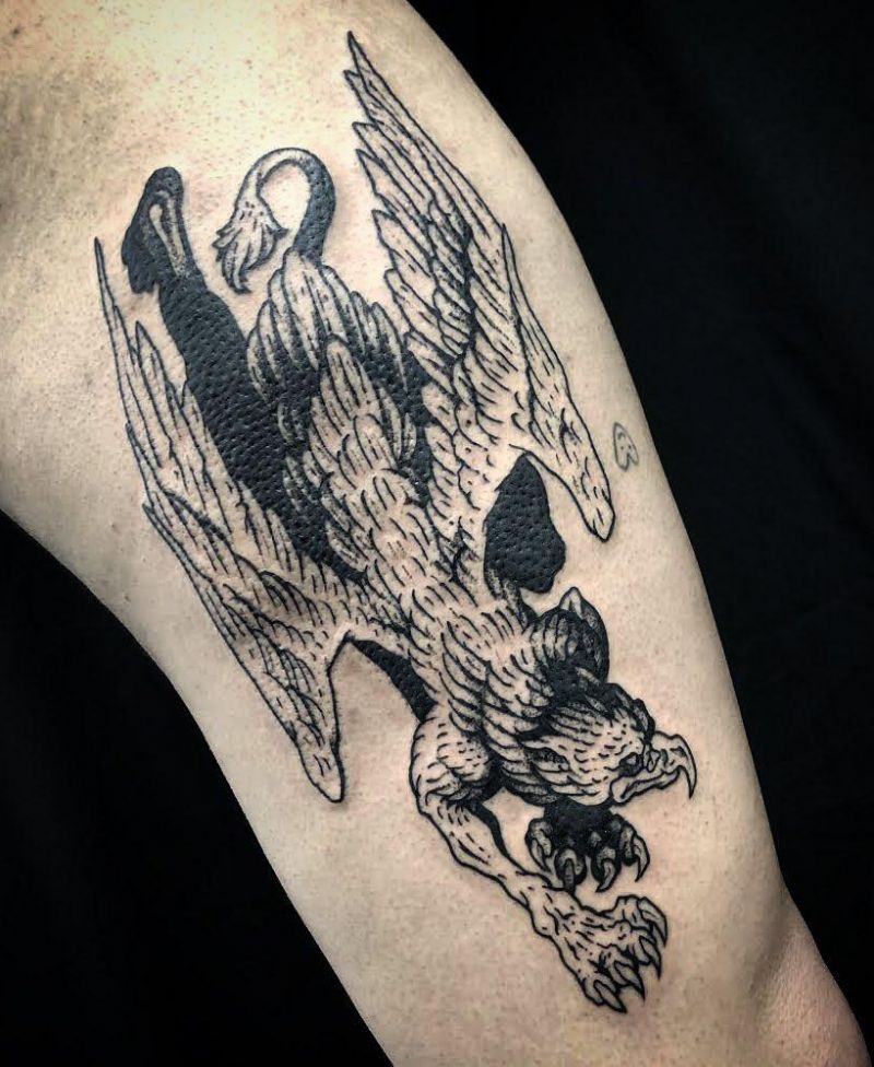 30 Pretty Griffin Tattoos Improve Your Temperament