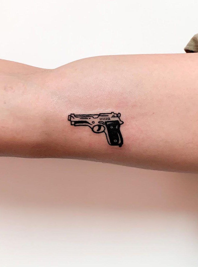 30 Pretty Gun Tattoos Enhance Your Personality