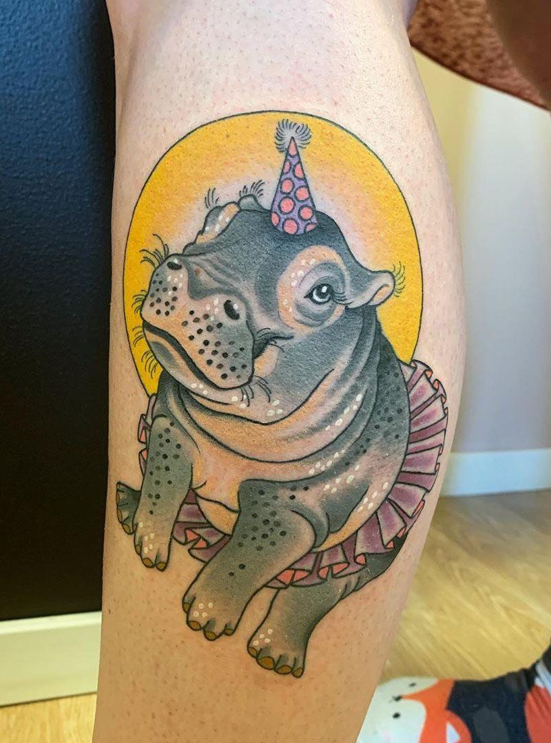 30 Perfect Hippo Tattoos Make You Attractive