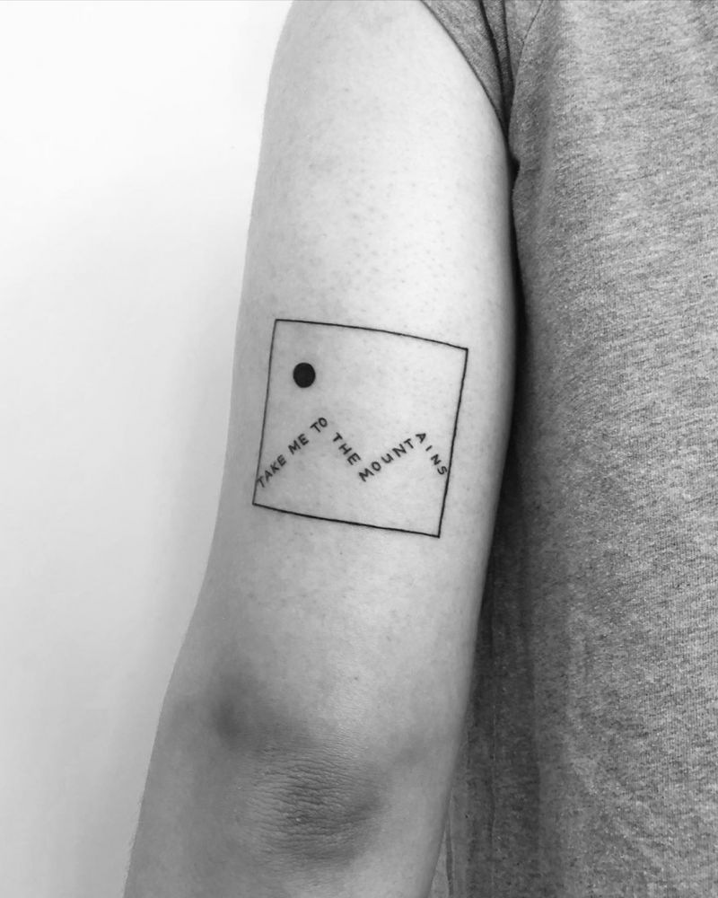 30 Pretty Mountain Tattoos You Will Love