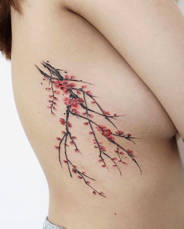 30 Pretty Plum Blossom Tattoos Make You Attractive