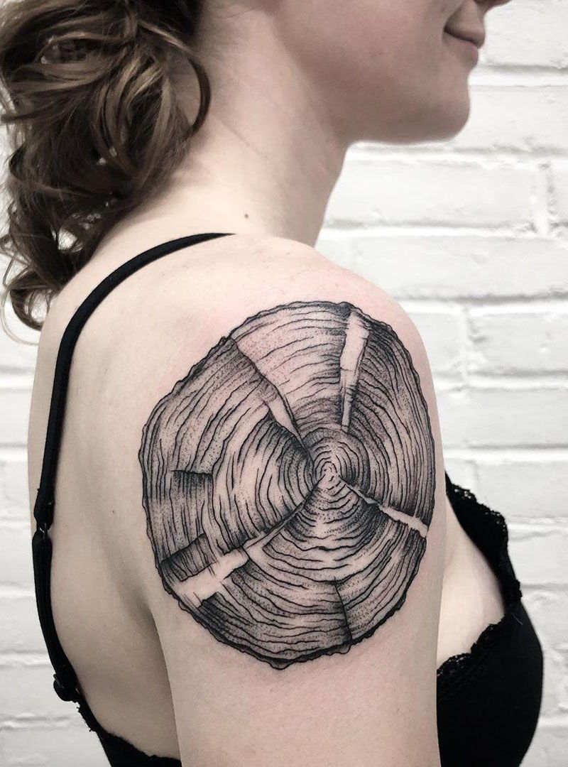 30 Pretty Tree Ring Tattoos Make You Beautiful Forever