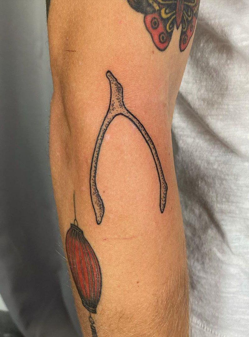 30 Pretty Wishbone Tattoos Bring You Good Luck