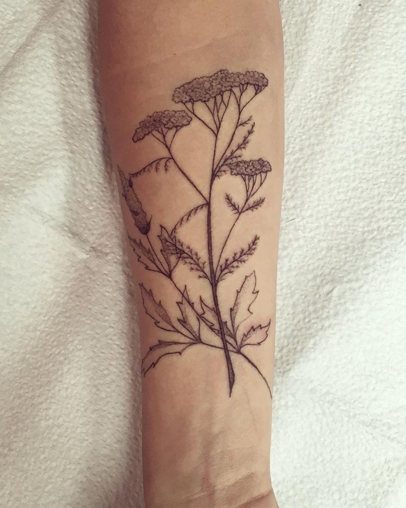 30 Pretty Yarrow Tattoos You Will Love