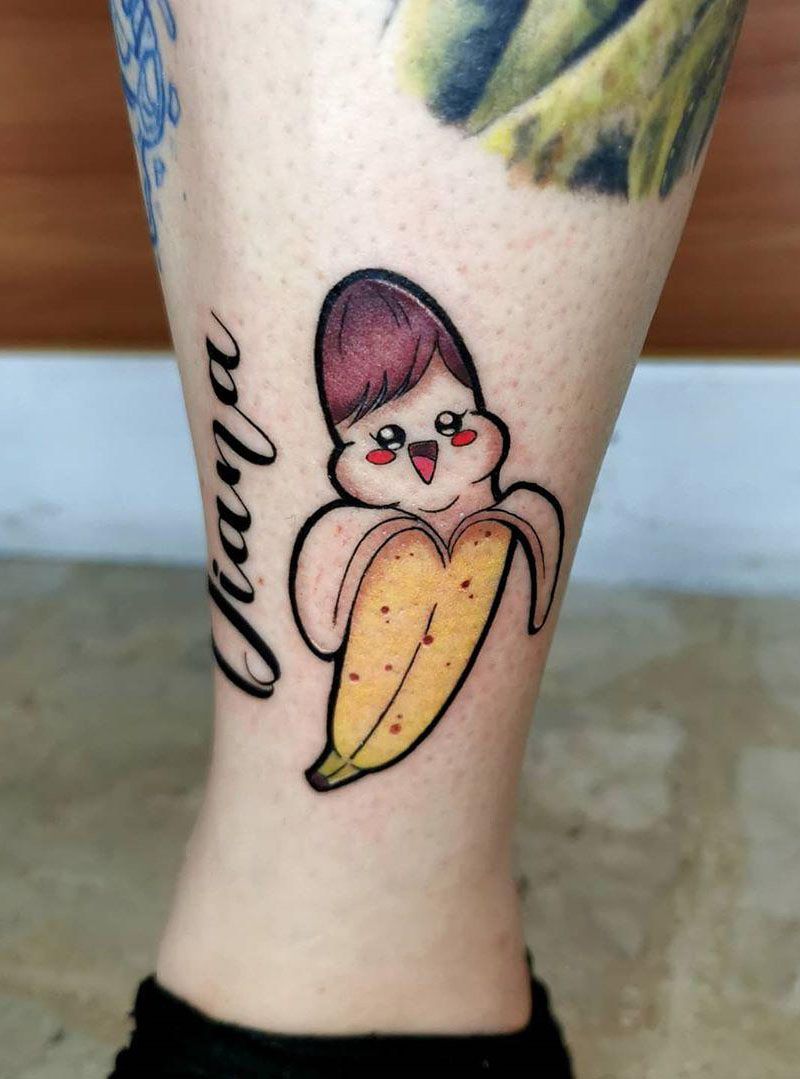 30 Pretty Banana Tattoos You Will Love