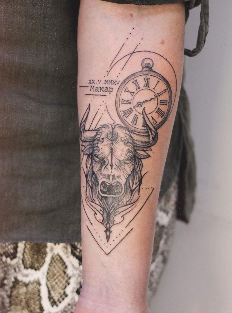 30 Pretty Bull Tattoos You Will Love