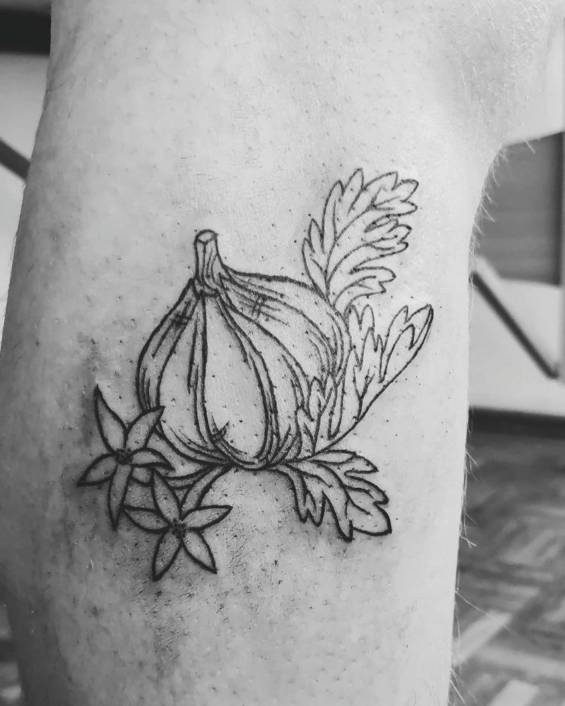 30 Pretty Garlic Tattoos to Inspire You