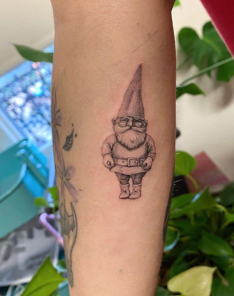 30 Cute Gnome Tattoos You Will Love