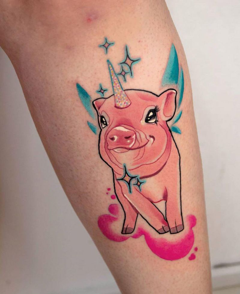 30 Cute Pig Tattoos You Will Love