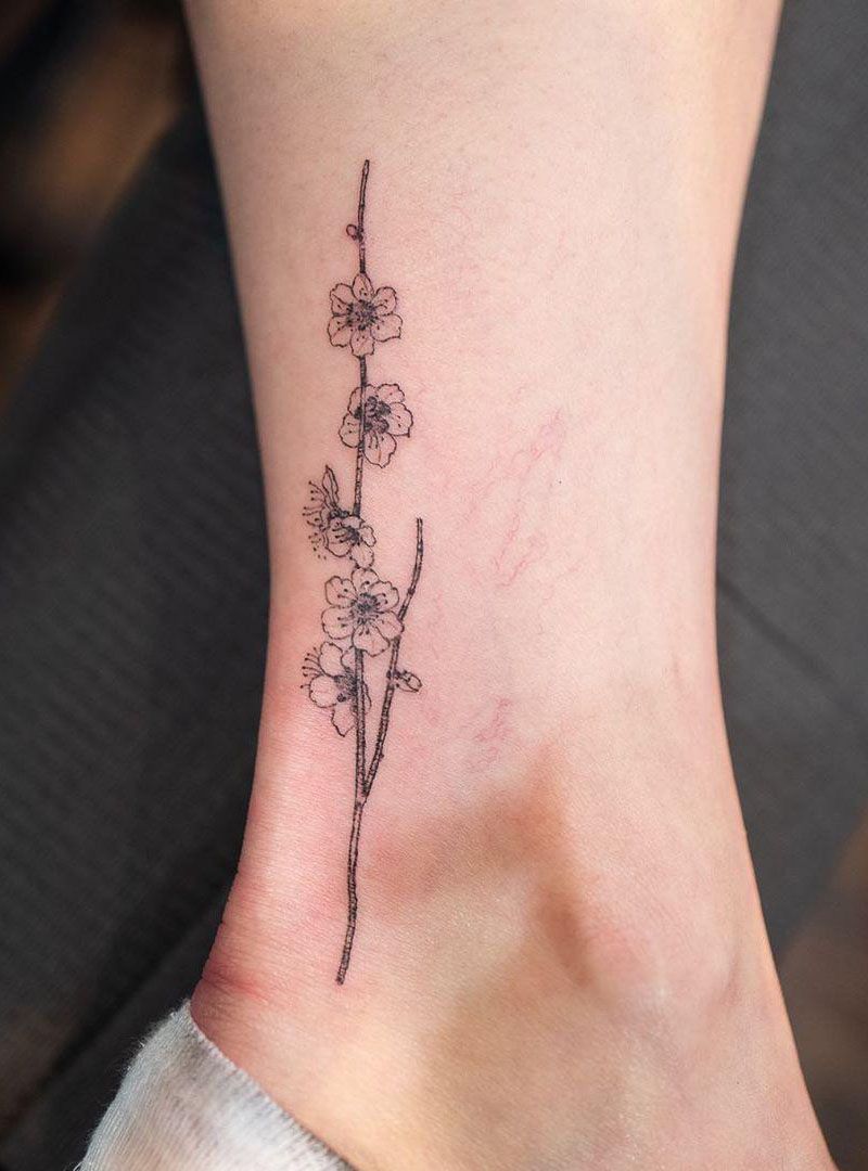 30 Pretty Plum Blossom Tattoos Make You Attractive