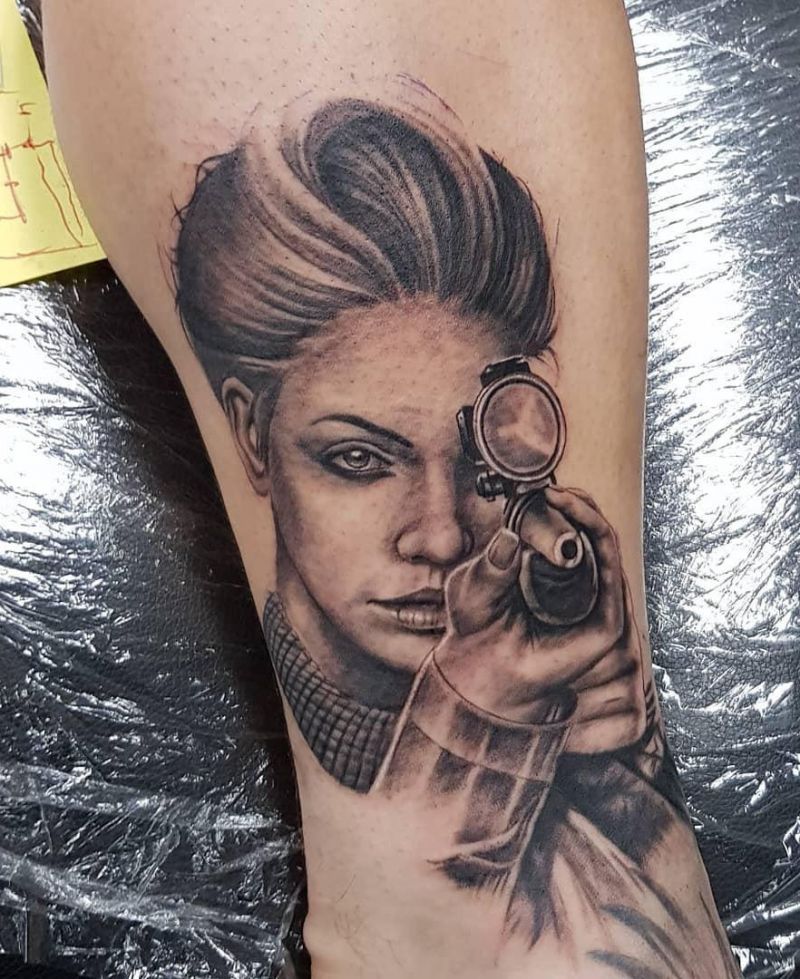 30 Superb Sniper Tattoos You Will Love