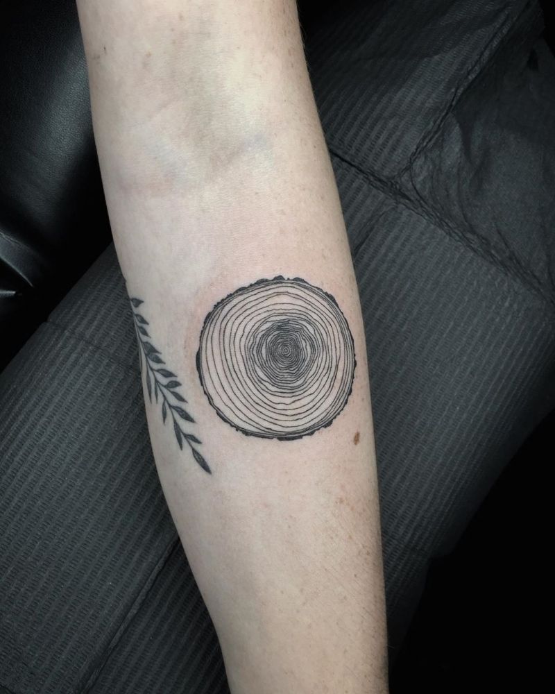 30 Pretty Tree Ring Tattoos Make You Beautiful Forever