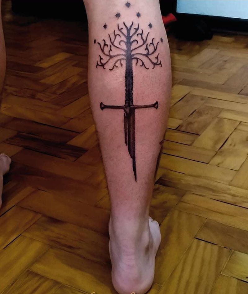 30 Pretty Tree of Gondor Tattoos Enhance Your Personality