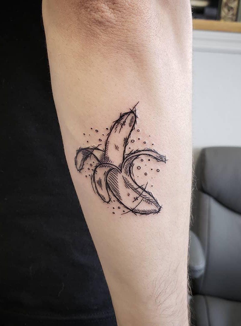 30 Pretty Banana Tattoos You Will Love