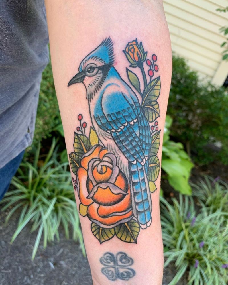 30 Pretty Bluejay Tattoos You Must Try