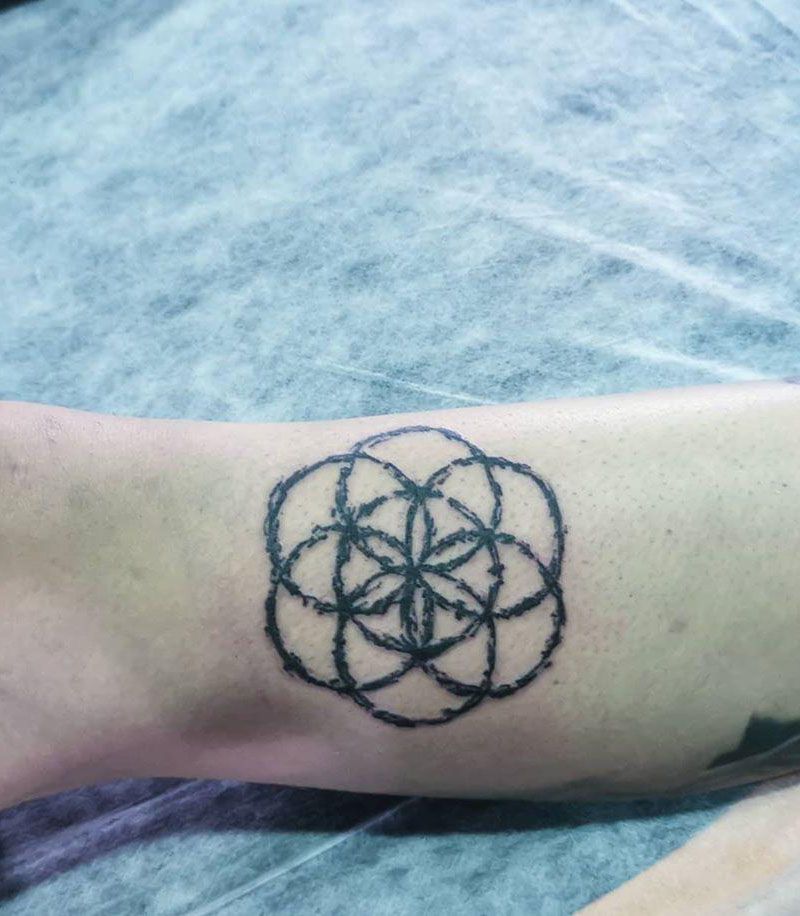 30 Pretty Flower of Life Tattoos Let You Be Kind to Life