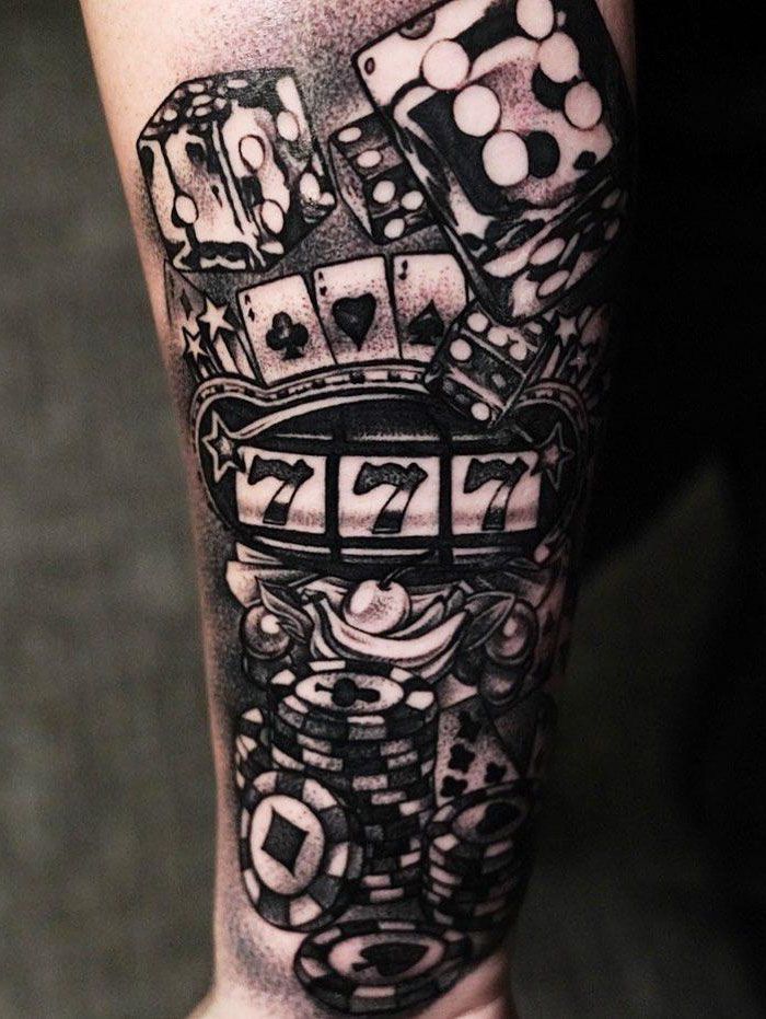 30 Perfect Gambling Tattoos Make You Attractive