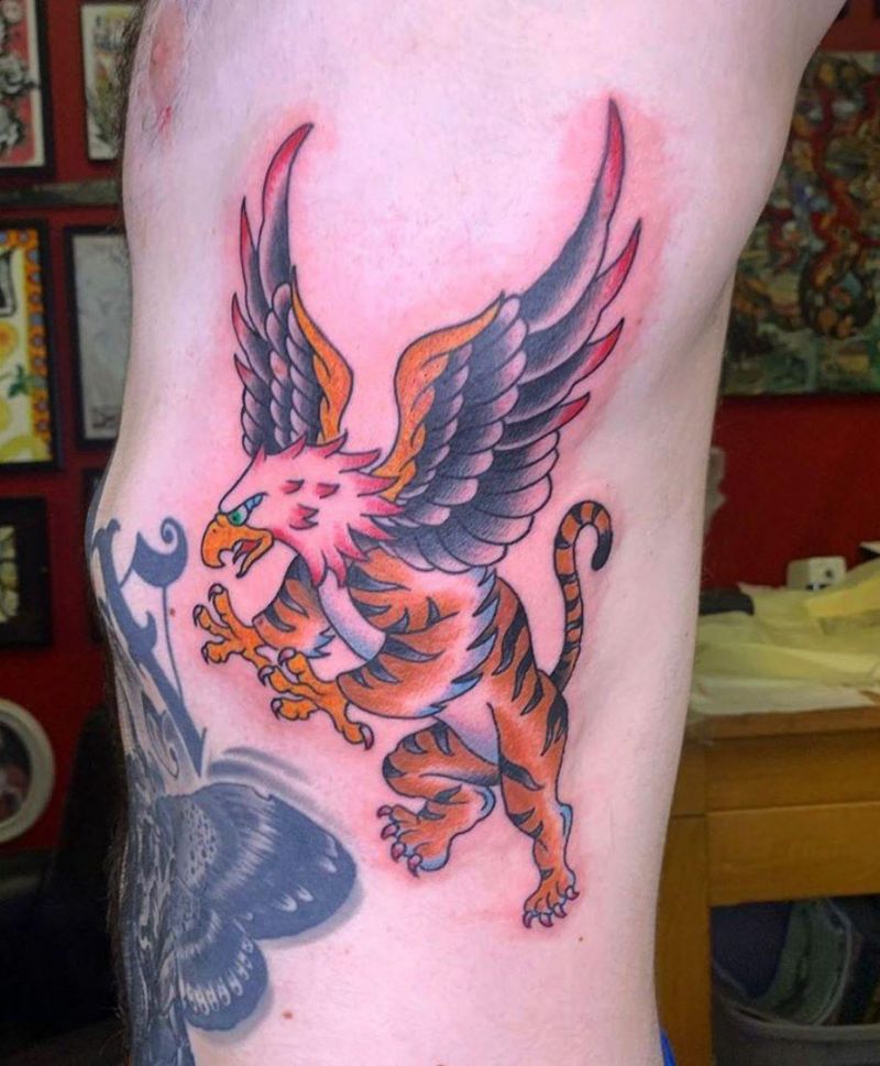 30 Pretty Griffin Tattoos Improve Your Temperament