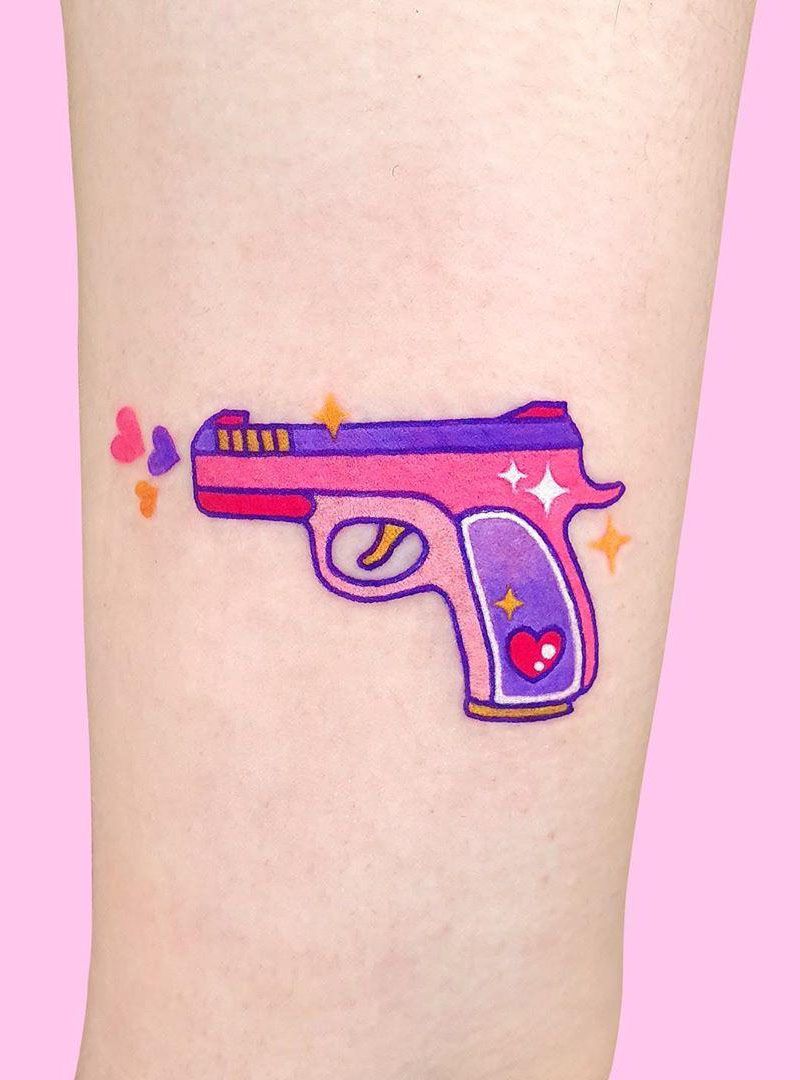 30 Pretty Gun Tattoos Enhance Your Personality